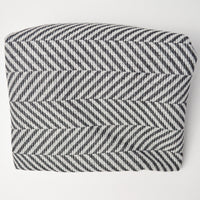 Chevron Striped Woolly Lose-Woven Fabric with Stabilizer Backing - 45" x 64"