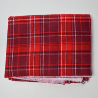 Red Plaid Snuggle Joann Brushed Flannel Fabric - 42" x 100"