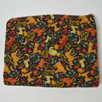 Hooked Rug Animals Print Flannel Fabric - 42" x 170"