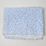 Blue Spotted Flannel Fabric - 42" x 144"