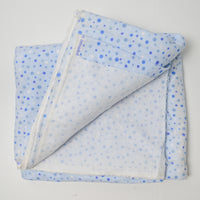 Blue Spotted Flannel Fabric - 42" x 144"