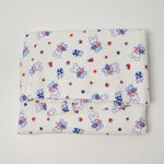 Patriotic Mouse, Snail + Mushroom Print Flannel Fabric - 44" x 72"