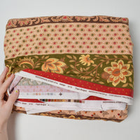 Patterned Strips Print Flannel Fabric - 42" x 208"