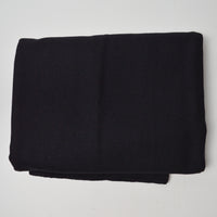 Black Wool Blend Crepe Woven Fabric - 60" x 98"