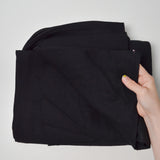 Black Wool Blend Crepe Woven Fabric - 60" x 98"