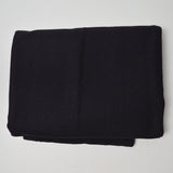 Black Wool Blend Crepe Woven Fabric - 60" x 98"