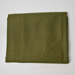 Olive Green Wool Woven Suiting Fabric - 60" x 68"
