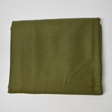 Olive Green Wool Woven Suiting Fabric - 60" x 68"