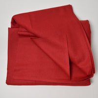 Red Wool Woven Suiting Fabric - 60" x 64"