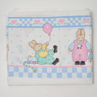 Honey Bunny Crosstitch Collection Daisy Kingdom Quilting Weight Woven Fabric - 44" x 144"