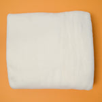 Ivory White Springy Fleece Fabric - 44" x 66"