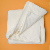 Ivory White Springy Fleece Fabric - 44" x 66"
