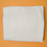 Ivory White Wool Boucle Woven Fabric - 60" x 74"