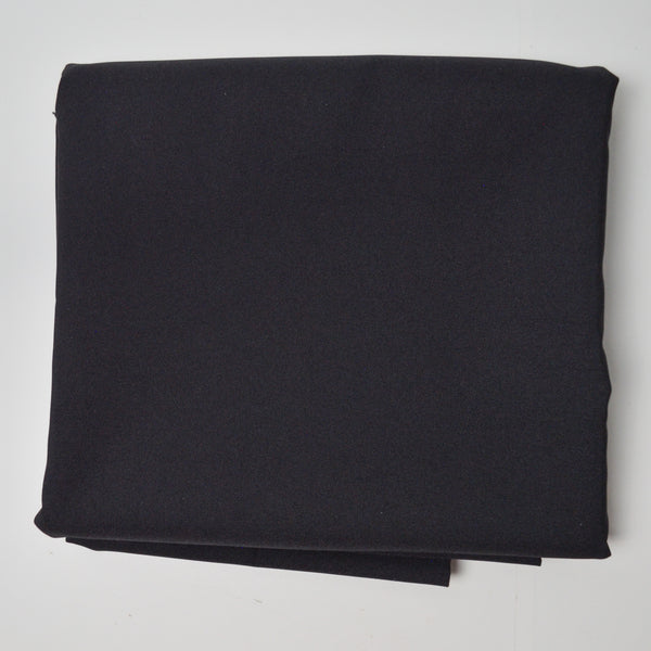 Black Polyester Sturdy Woven Fabric - 70" x 100"
