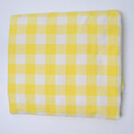 Yellow Gingham Woven Fabric - 44" x 264"