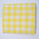 Yellow Gingham Woven Fabric - 44" x 264"