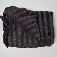 Metallic + Velvet Striped Two-Way Stretch Knit Fabric - 60" x 116"