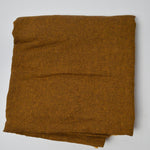 Warm Brown Linen Blend Woven Fabric - 44" x 120"