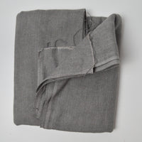 Gray Herringbone Brushed Flannel Fabric - 46" x 54"