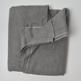 Gray Herringbone Brushed Flannel Fabric - 46" x 54"
