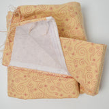 Tan + Red Snowflake Swirl Print Flannel Alexander Henry Fabric - 42" x 144"