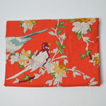 Red Paint By Numbers Bird Print Moda Cotton Quilting Fabric - 42" x 72"