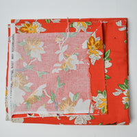 Red Paint By Numbers Bird Print Moda Cotton Quilting Fabric - 42" x 72"
