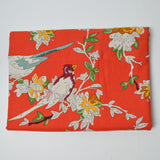 Red Paint By Numbers Bird Print Moda Cotton Quilting Fabric - 42" x 72"