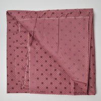 Pink + Burgundy Tiny Dots + Floral Motif Quilting Weight Woven Fabric - 42" x 54"