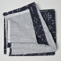 Black + White Math + Science Robert Kaufman Quilting Weight Woven Fabric - 42" x 54"