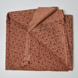 Brown Tiny Floral Print Quilting Weight Woven Fabric - 36" x 70"