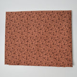Brown Tiny Floral Print Quilting Weight Woven Fabric - 36" x 70"