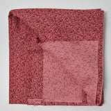 Red + Pink Leaf Print Quilting Weight Woven Fabric - 42" x 68"
