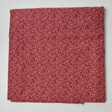 Red + Pink Leaf Print Quilting Weight Woven Fabric - 42" x 68"