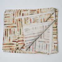 Pen Print Quilting Weight Woven Fabric - 44" x 108"