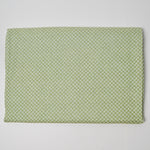 Green Checkered Quilting Weight Woven Fabric - 42" x 80"