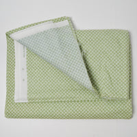 Green Checkered Quilting Weight Woven Fabric - 42" x 80"