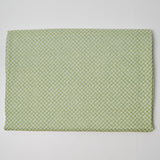 Green Checkered Quilting Weight Woven Fabric - 42" x 80"