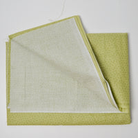 Faded Lime Green Floral Quilting Weight Woven Fabric - 44" x 60"