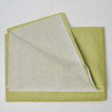 Faded Lime Green Floral Quilting Weight Woven Fabric - 44" x 60"