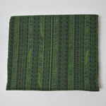 Green Patterned Striped Quilting Cotton Fabric - 42" x 108"