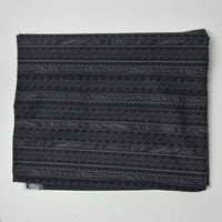Black Patterned Striped Quilting Cotton Fabric - 42" x 96"
