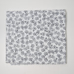 White + Black Bicycle Print Quilting Weight Woven Fabric - 36" x 66"