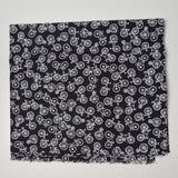 Black + White Bicycle Print Quilting Weight Woven Fabric - 42" x 47"