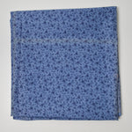Blue Tiny Floral Print Quilting Weight Woven Fabric - 42" x 62"