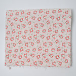 Pink + Green Floral Triangles Quilting Cotton Fabric - 42" x 74"