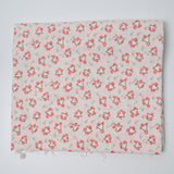 Pink + Green Floral Triangles Quilting Cotton Fabric - 42" x 74"