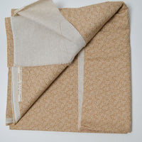 Tan Paisley Quilting Weight Woven Fabric - 42" x 50"