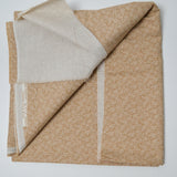 Tan Paisley Quilting Weight Woven Fabric - 42" x 50"