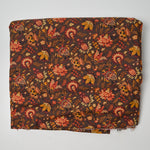 Brown + Warm Tone Floral Quilting Cotton Fabric - 42" x 160"